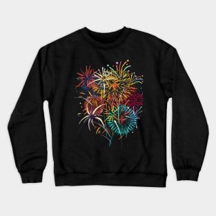 Fireworks Watercolor Crewneck Sweatshirt